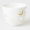 Poesi stage, Engel med måne, Hvidt porcelæn
