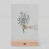 Postkort, blomsterhånd