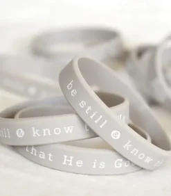 Silikonearmbånd: Be still & know that He is God