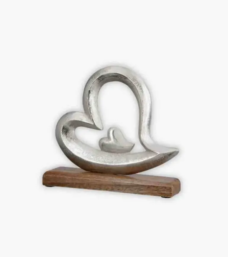 Skulptur, Et Hjerte i hjertet, 20 cm