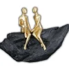 Skulptur: Forelsket, Guld og sort