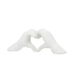 Skulptur, Hænder i keramik, Cream