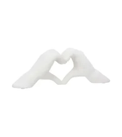 Skulptur, Hænder i keramik, Cream