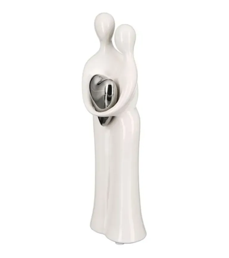 Skulptur, Par med sølvhjerte