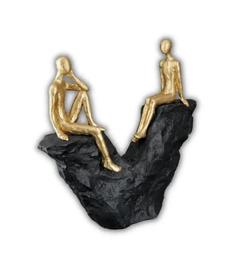 Skulptur: Sammen, Guld og sort