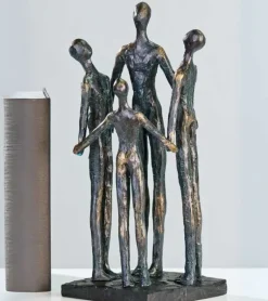 Skulptur: Sammenhold med 4 personer, 30 cm