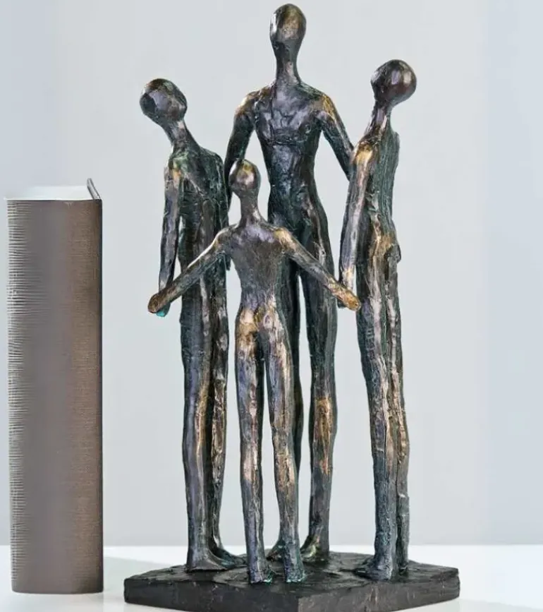 Skulptur: Sammenhold med 4 personer, 30 cm