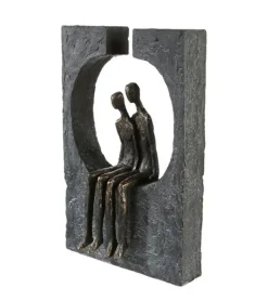Skulptur, Sammenhold – tiden er kostbar, H 27 cm