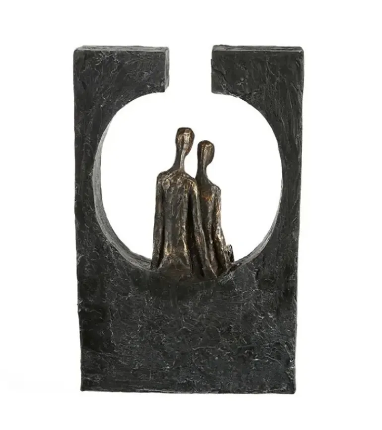 Skulptur, Sammenhold – tiden er kostbar, H 27 cm