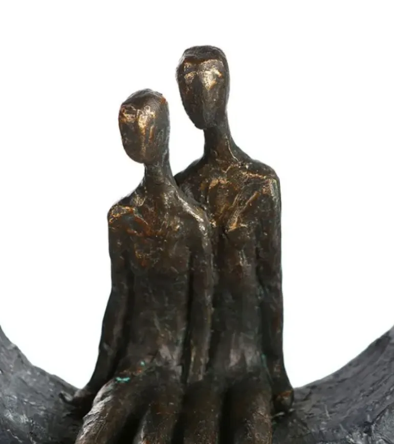 Skulptur, Sammenhold – tiden er kostbar, H 27 cm