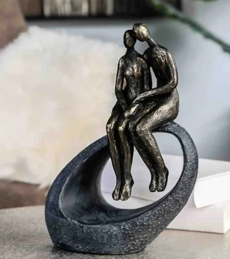 Skulptur, Skulptur Kærlighed og Nærhed, 27 cm