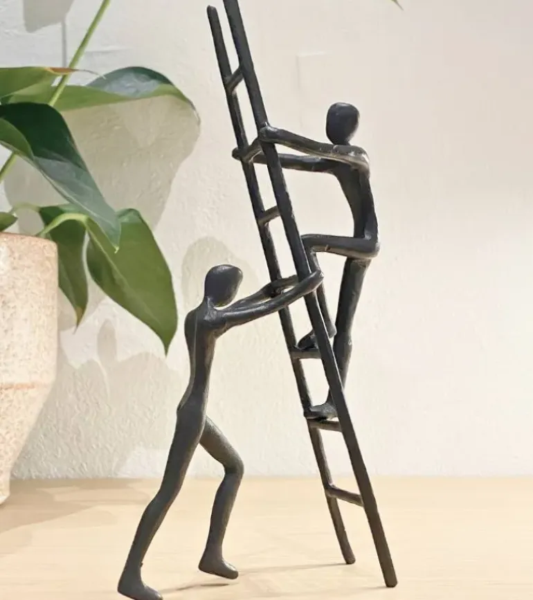 Skulptur: Teamwork, H 24 cm