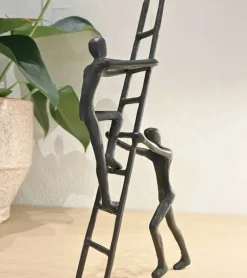 Skulptur: Teamwork, H 24 cm