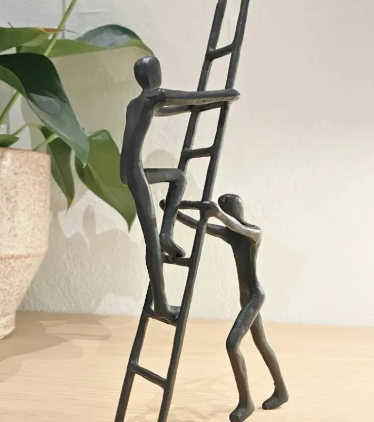 Skulptur: Teamwork, H 24 cm