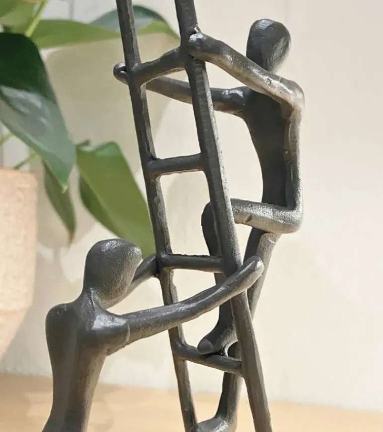 Skulptur: Teamwork, H 24 cm