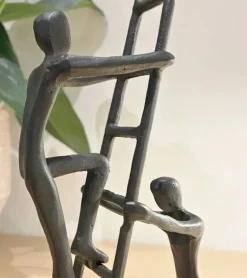 Skulptur: Teamwork, H 24 cm