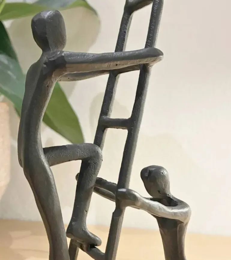 Skulptur: Teamwork, H 24 cm