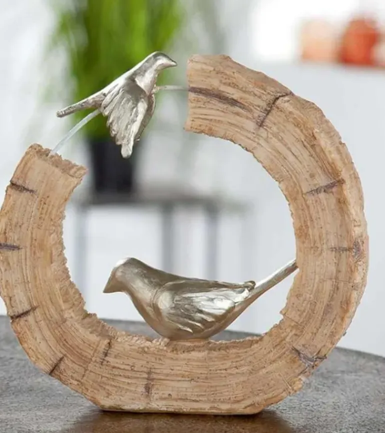 Skulptur, To fugle, 19 cm