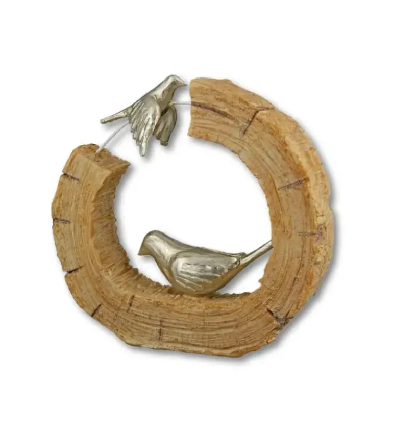 Skulptur, To fugle, 19 cm