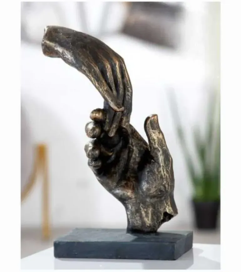 Skulptur, To hænder, 21 cm