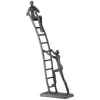 Skulptur: Trapper, Jern, 34 cm