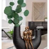 Skulptur, Vase med Par, 21 cm