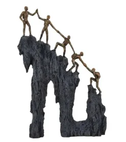 Skulptur, Ved fælles hjælp, 34 cm