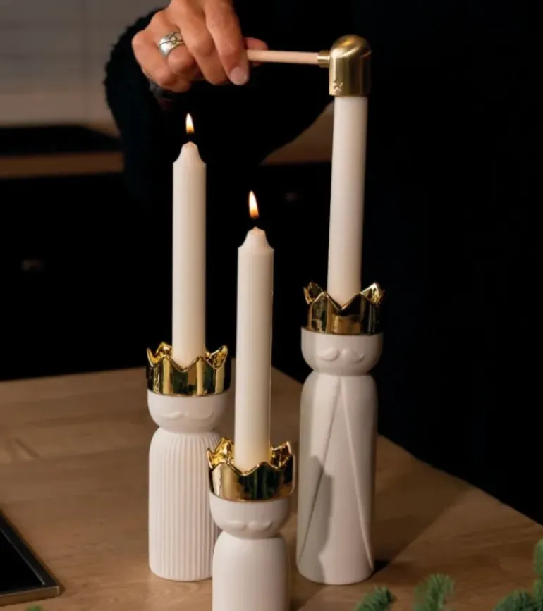SÆT De 3 Vise Mænd i hvidt porcelæn