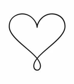 Stempel Hjerte med loop