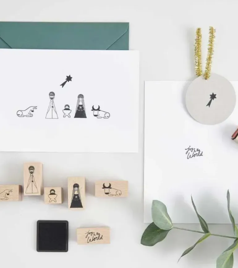 Stempel Sæt, Julekrybbe motiver