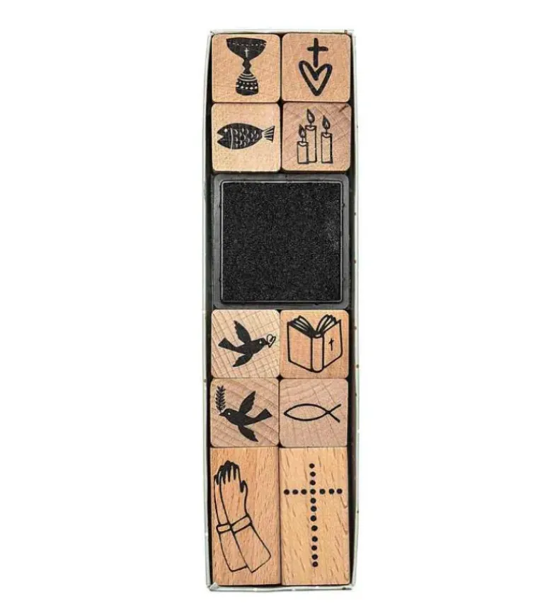 Stempel Sæt med Kristne motiver, 10 dele