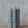 6 stk. Grå bedelys, 11cm