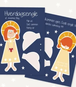 4 stk Hverdagsengle, Klip-ud-engle