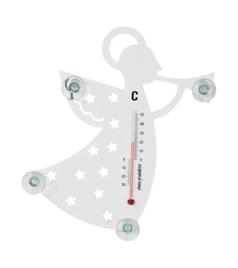 Termometer med engel UDE/INDE