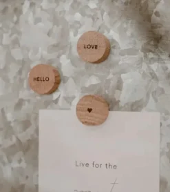 Træmagnet, Hello Love, 3 pak