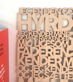 Træskilt, Bibelvers: Den gode hyrde, Eg